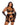 A model wearing Black plus size flocked bunny chaps with a plunge neckline and Playboy logo elastic.