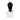 Black faux leather hood on a white mannequin bust against a white background