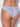Blue Bella Lace Up Front Crotchless Tanga Panties