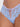 Blue Bella Lace Up Front Crotchless Tanga Panties