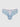 Blue Bella Lace Up Front Crotchless Tanga Panties