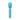 Turquoise silicone massager on a white background