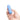 Blue Le Wand Mini Vibe Bullet Vibrator held in a hand against a white background