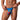 Man wearing a blue novelty underwear with a cartoonish face design on a white background