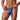 Man wearing a blue novelty underwear with a cartoonish face design on a white background