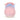 Tulip-shaped vibrator with gradient color and power buttons on a white background