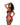 Woman wearing a red lingerie set with 'Playboy' branding on a white background