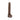 Brown Au Naturel Daddy 14 in. Posable Dual Density Dildo with Balls on a white background