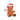 Brown plush teddy bear in a Santa hat and mask on a white background