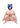 Animated love doll with blue hair and cat ears on a white background