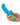 Rave Ridged-G G-Spot Vibrator Blue/Green