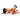 Naked person wearing a black mask and tail on a white background