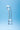 Clarity Celestial Ridge Glass Dildo on blue background