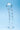 Clear Clarity Seraphic Spiral Glass Dildo with spiral design on a blue background