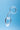 Clear Clarity Utopian Delight Glass Butt Plug on a blue background
