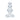 Clear glass anal plug on a white background