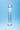 Clear Clarity Celestial Purity Glass Dildo on a blue gradient background