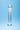 Clear Clarity Celestial Purity Glass Dildo on a blue gradient background