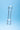 Clarity Celestial Ridge Glass Dildo on a blue background
