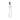 White and green glass dildo on a white background