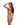 Woman wearing a pink lingerie set on a white background