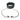 Black leather collar with metal chain on a white background