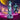 Sci-fi character standing next to a Creature Cocks Astro-Thrust Thrusting and Vibrating Dildo on a colorful planet.