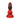 Red and black Vac-U-Lock x Fantasy Fuckers Red Raider Dildo on a white background