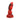 Red and black marbled Vac-U-Lock x Fantasy Fuckers Red Raider Dildo on a white background