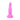 Pink silicone fantasy dildo with textured design on a white background