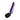 A purple handheld wand massager with three black control buttons and a black silicone head, shown on a plain white background.