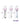 Dr. Tush's Hearts of Pleasure Collection Glass Anal Plug Set