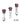 Dr. Tush's Sacred Glass Rose Collection Anal Plug Set