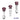 Dr. Tush's Sacred Glass Rose Collection Anal Plug Set