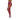 Purple fishnet stockings worn by a person on a white background