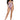 Dreamgirl Lilac Ombre Glitter Mesh Bodysuit on white background