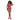 Woman wearing a pink lingerie set on a white background