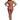 Person wearing a pink lingerie set on a white background