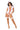 Woman wearing a detailed nurse costume on a white background