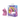 Pink unicorn-shaped sex toy with packaging on a white background