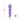 Purple unicorn-shaped wand vibrator with measurement indicators on a white background