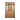 Wooden door with black straps attached on a white background
