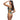Woman wearing a turquoise strappy lingerie on a white background