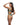 Woman wearing a turquoise strappy lingerie on a white background