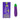 Purple eggplant-shaped vibrator with green top and packaging on a white background