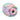 Colorful rose vibrator with a starry pattern on a white background