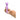 Hand holding a purple wand massager with a white background