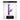 Purple vibrator with dimensions displayed on a white background