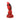 Red and black marbled Vac-U-Lock x Fantasy Fuckers Red Raider Dildo on a white background