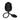 Black rose-shaped vibrator on a white background